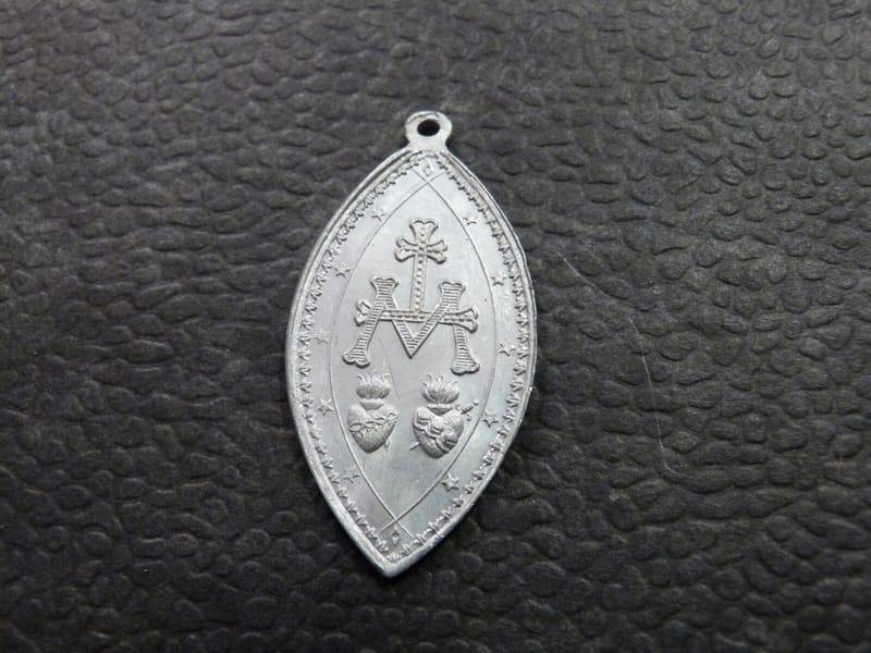 Médaille en Aluminium Marie Ovale — vue 2