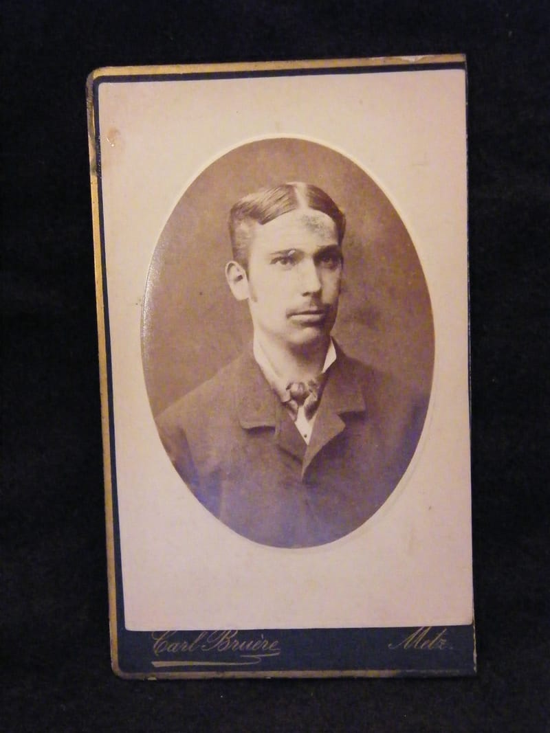 "Photographie CDV Homme Carl Bruère Metz  XIX ème Siècle 6"
