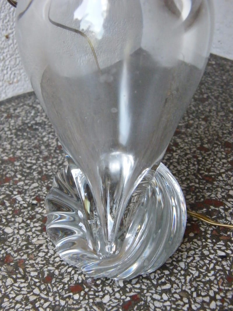 Lampe Chouette Hibou Cristal Années 60 — vue 6