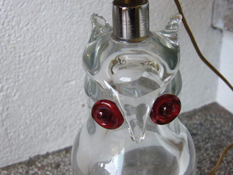 Lampe Chouette Hibou Cristal Années 60 — vue 3