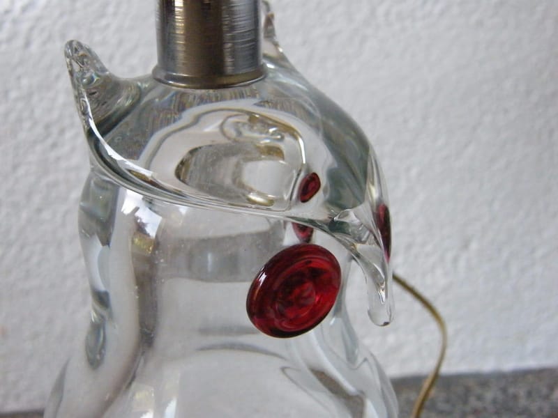 Lampe Chouette Hibou Cristal Années 60 — vue 5