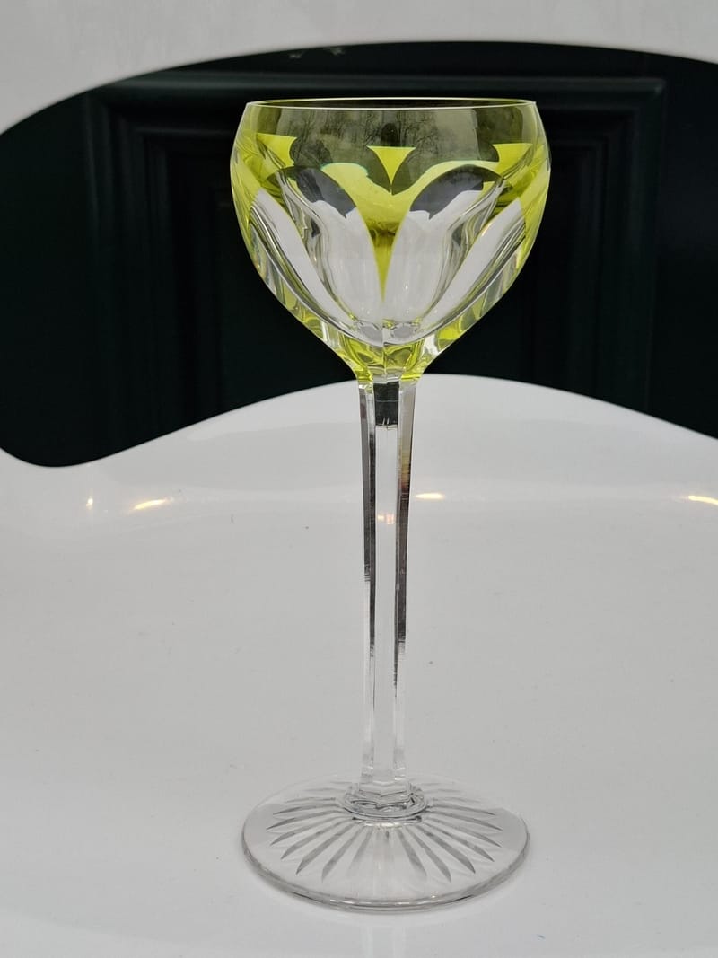 St Louis Roemer Cristal Joseph Verre Roemer Saint Louis Jaune
