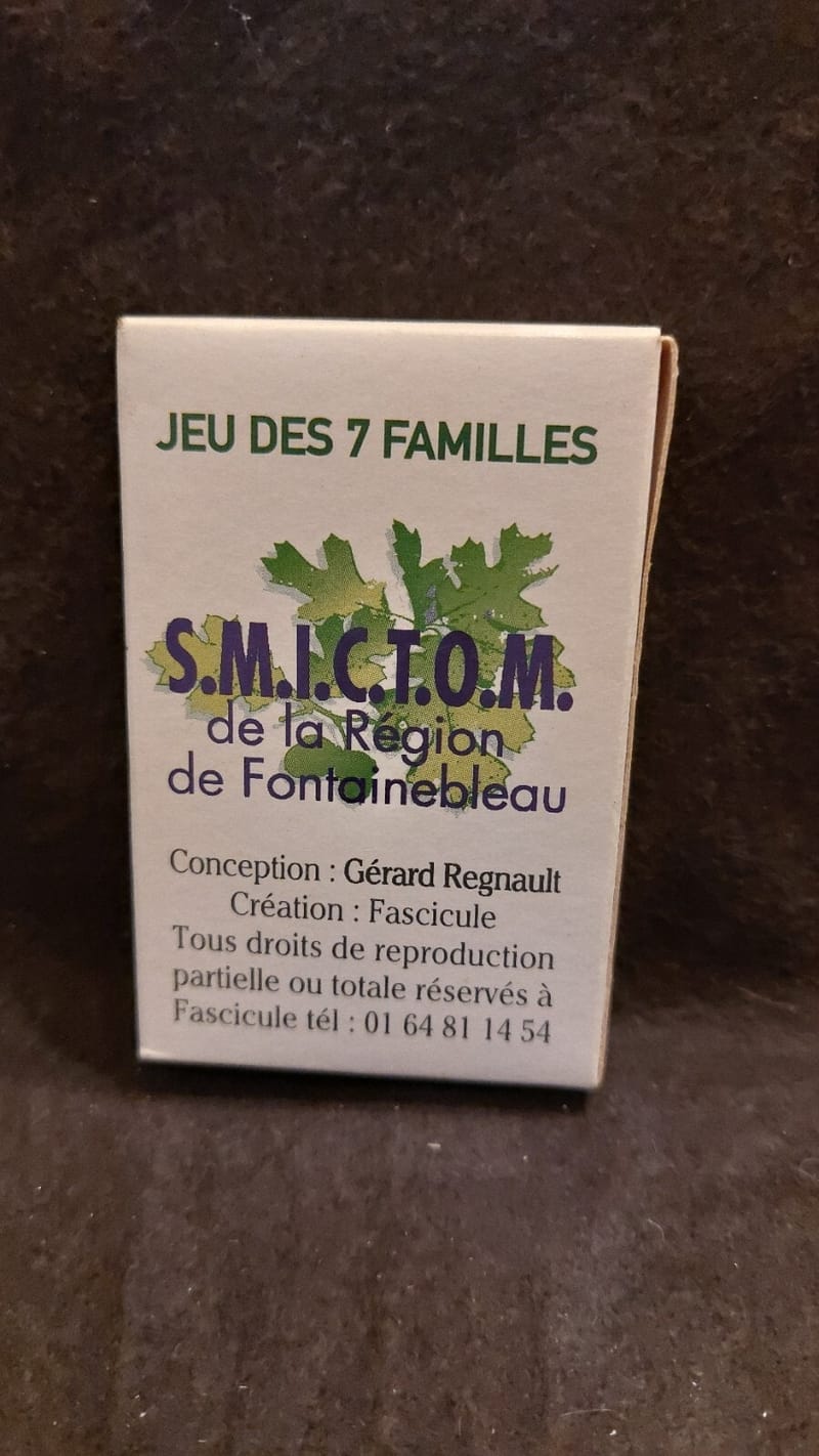 Cartes Jeu 7 Familles SMICTOM Gérard Regnault sous blister — vue 2