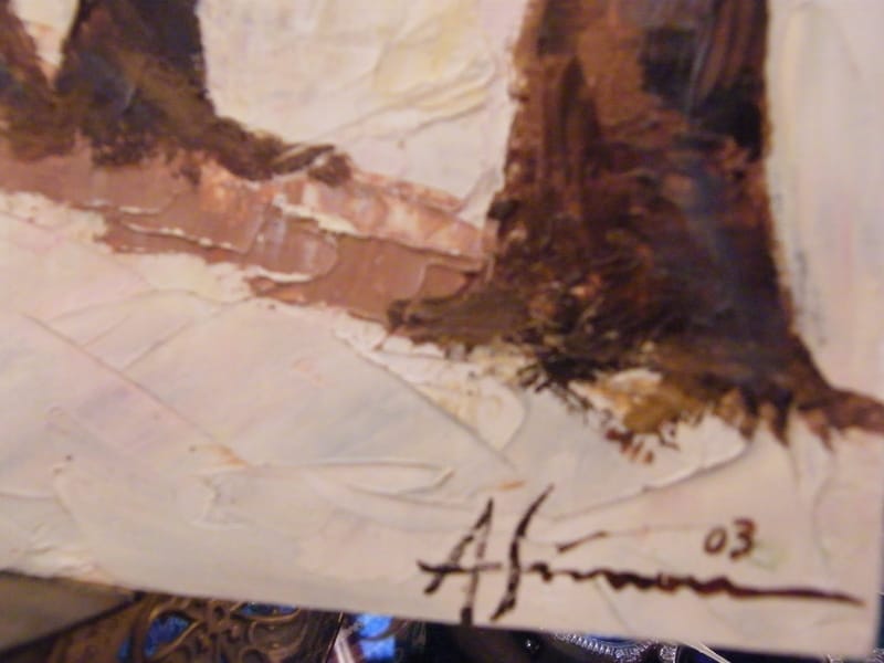 Metz Pont St Georges Fabert André Simon 1926-2014 Artiste Lorrain Huile Papier — vue 3
