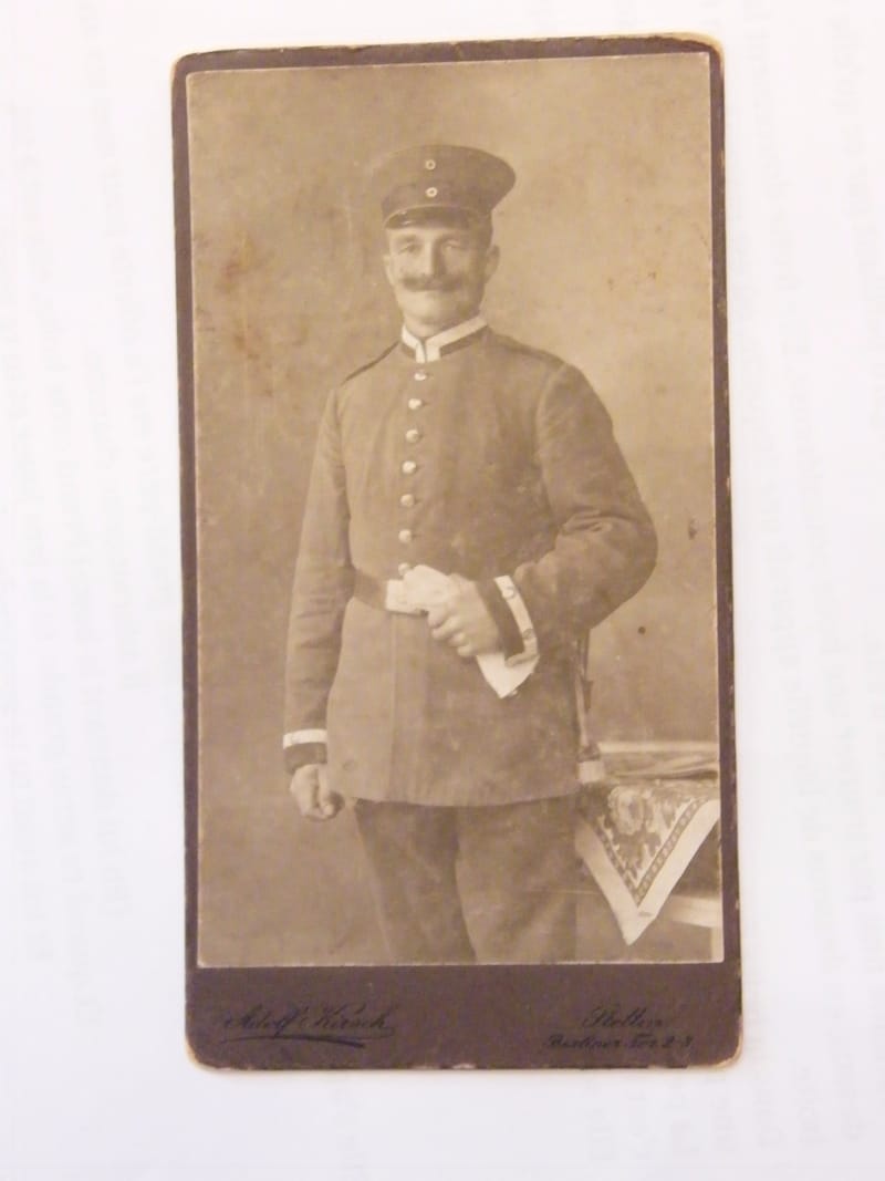 "Photographie CDV Militaire Adolf Kirsch Berlin XIX ème Siècle"