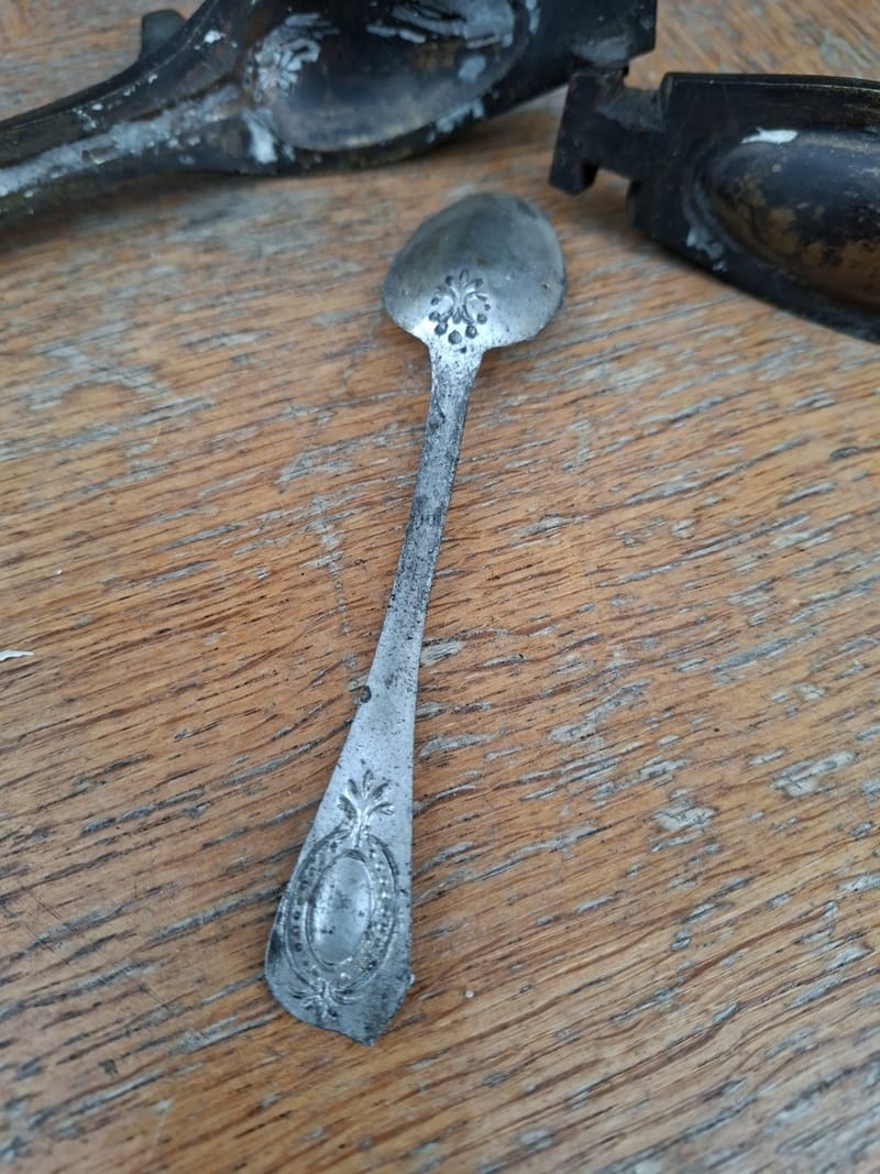 Moule Bronze Cuillère Café Ancien — vue 5