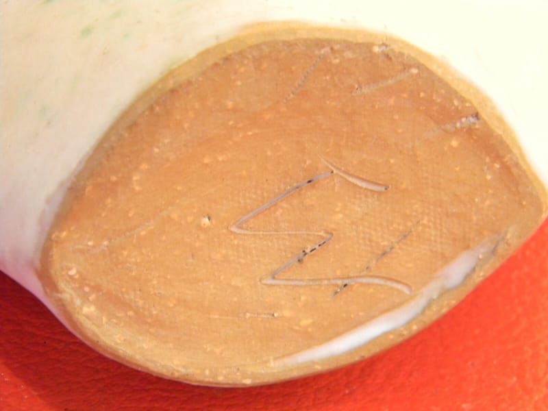 Vase Forme Libre Céramique Bel Emaillage Signé — vue 6