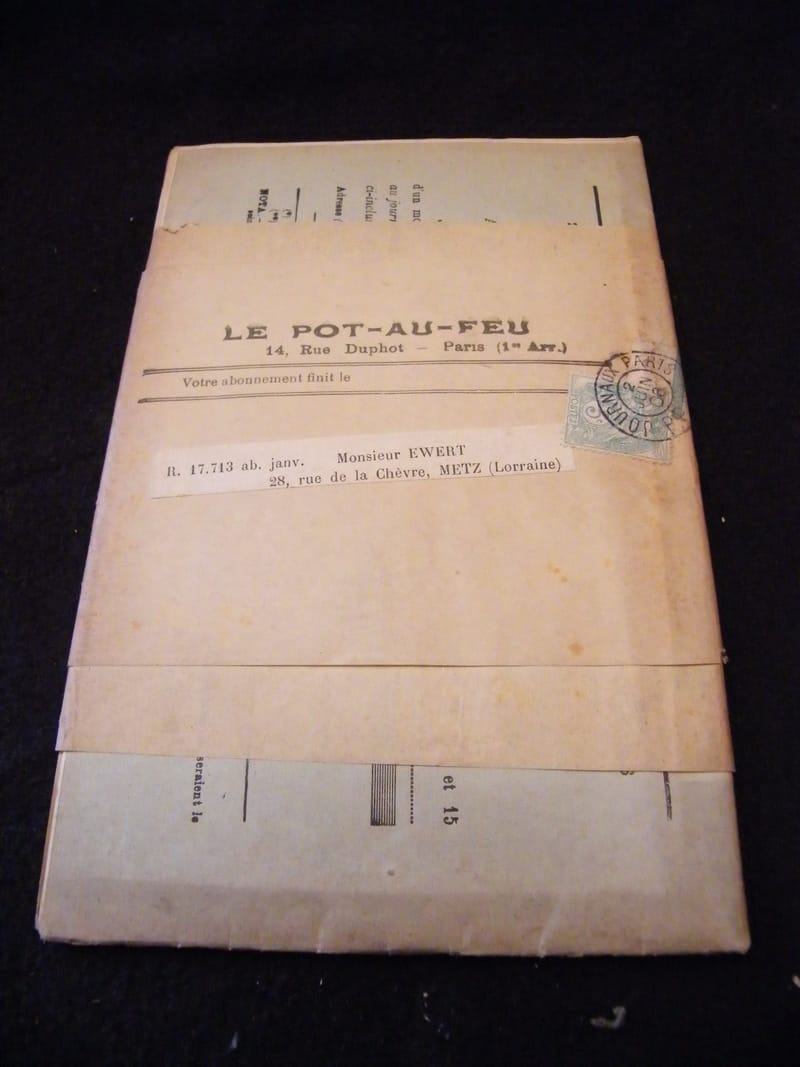 Recettes Le pot au feu 2 juin 1906 Rivista di Cucina Non ouvert