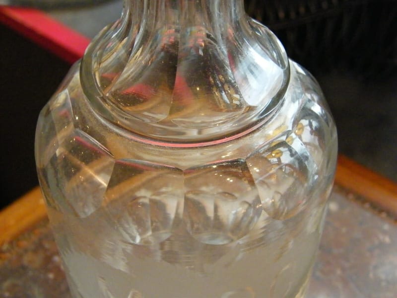 Bouteille Marc Pans Coupés Verre XIX ème siècle — vue 3