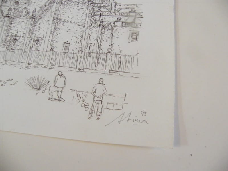 Mexico Sagravia André Simon 1926-2014 1995 Artiste Lorrain Encre chine — vue 3