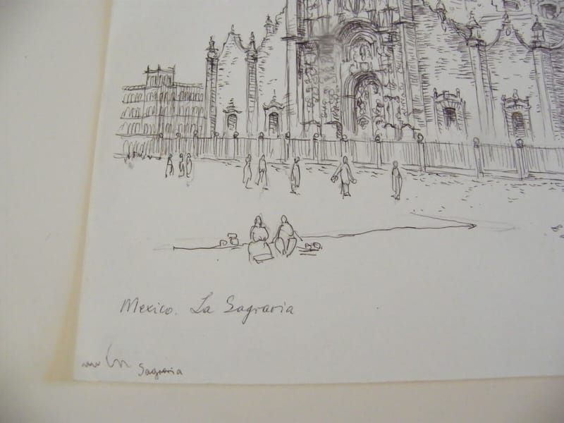 Mexico Sagravia André Simon 1926-2014 1995 Artiste Lorrain Encre chine — vue 2