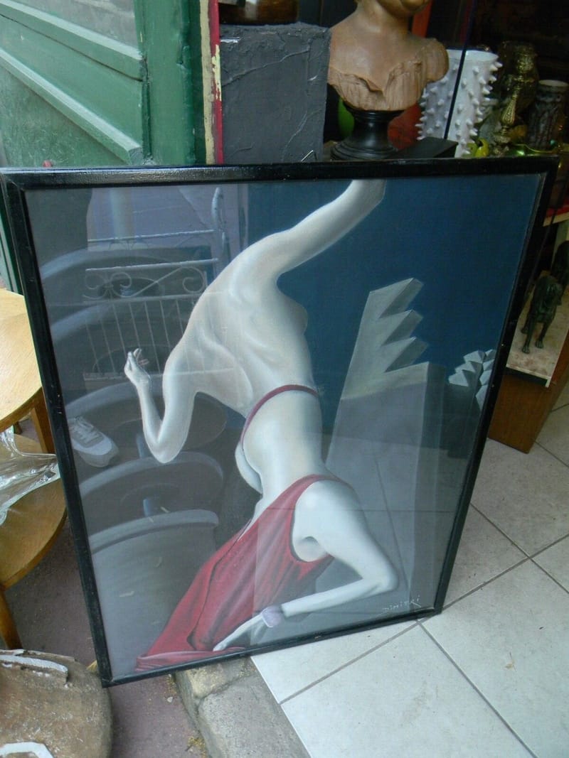 Pastel Femme Surréalisme Surréaliste Dimitri Parant 1959 2021 Pastel