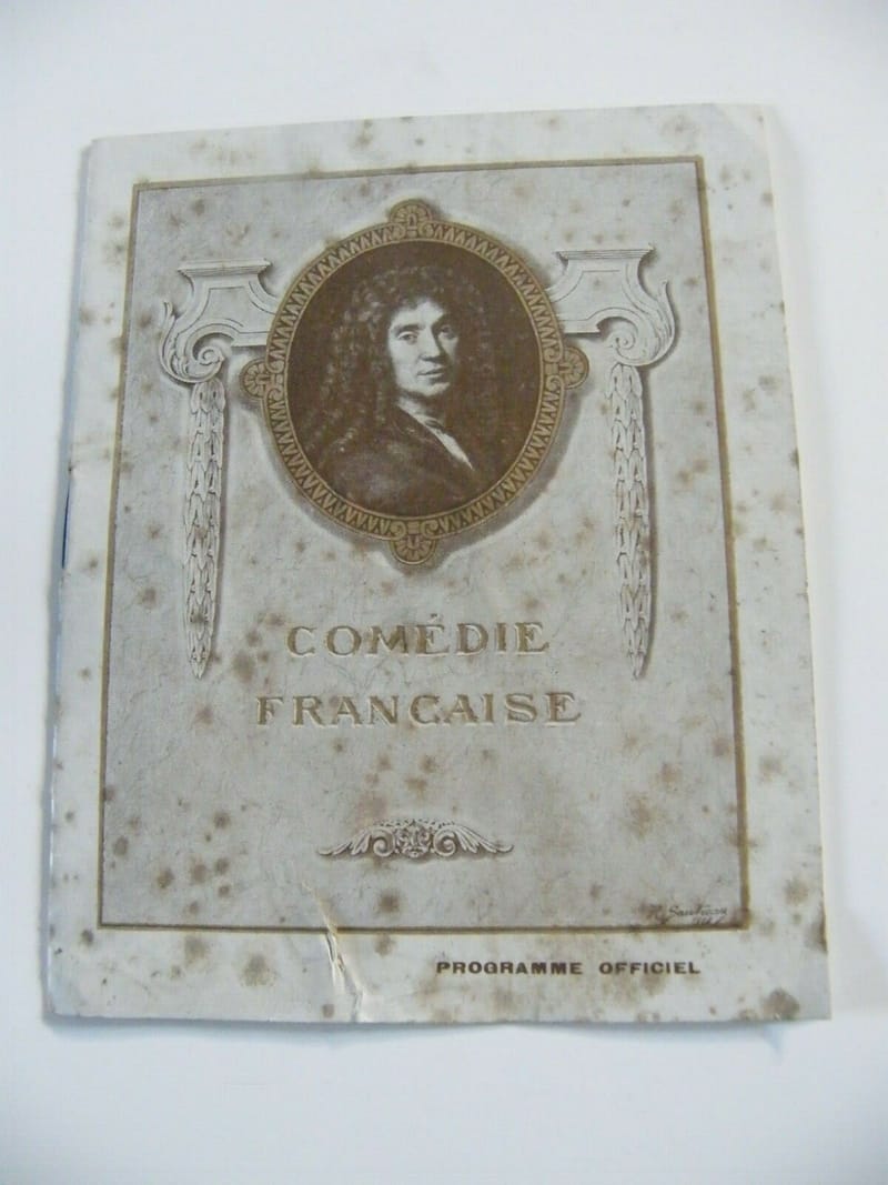Programme Comédie Française 1919 Amoureuse Porto Riche