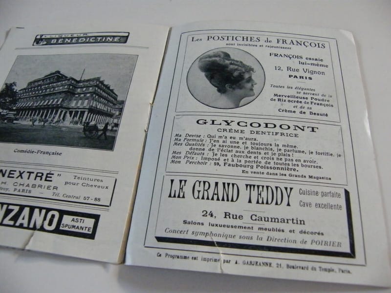 Programme Comédie Française 1919 Amoureuse Porto Riche — vue 3