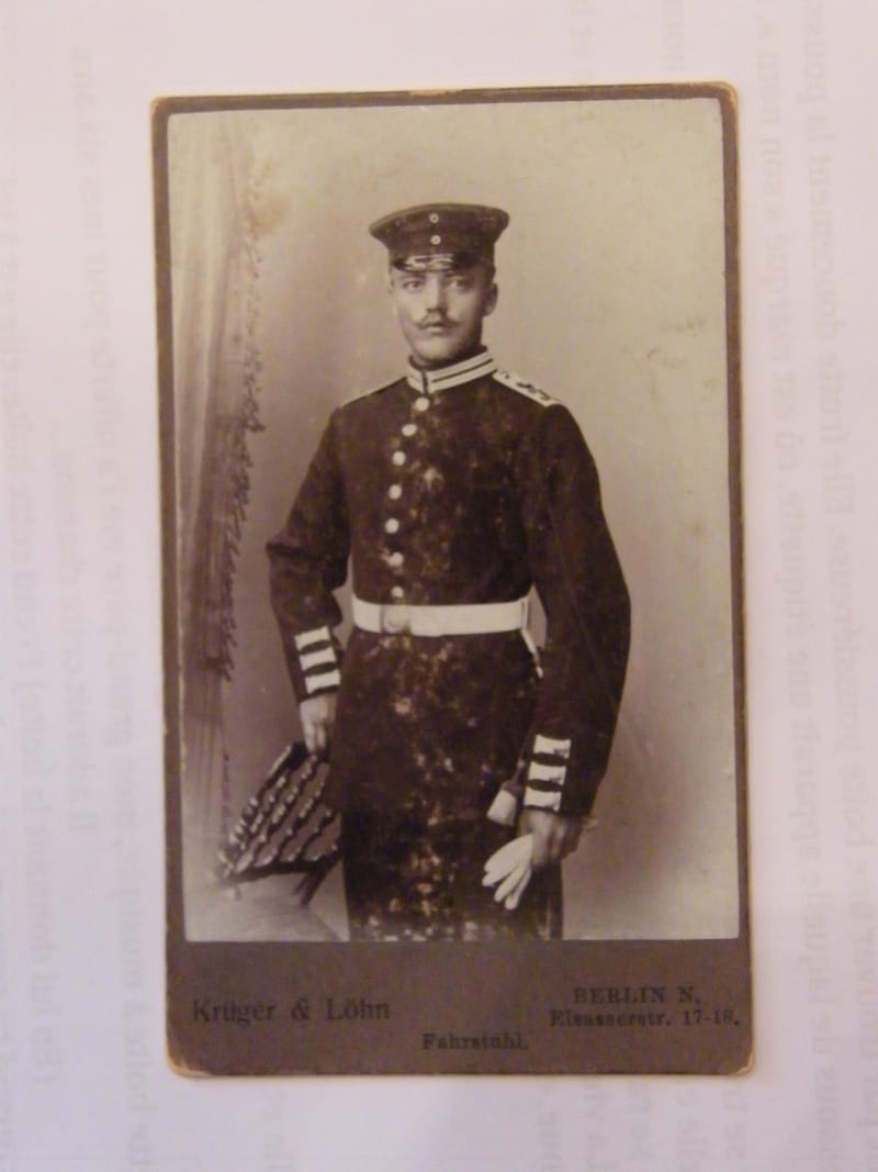 "Photographie CDV Militaire Kruger & Lohn Berlin Berlin XIX ème Siècle"