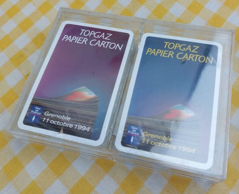 Cartes Grimaud Topgaz Papier Carton Grenoble 1994 en boite