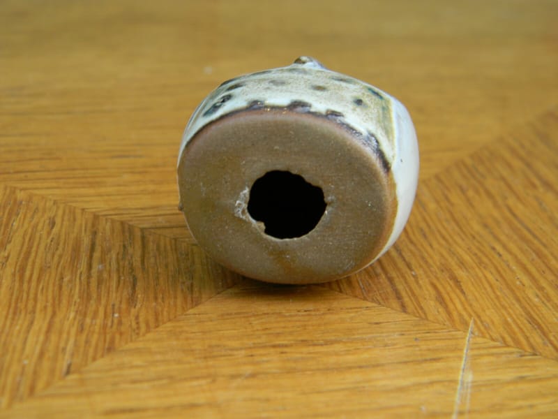 Hibou Chouette en Céramique Blanche 3,5 cm — vue 5