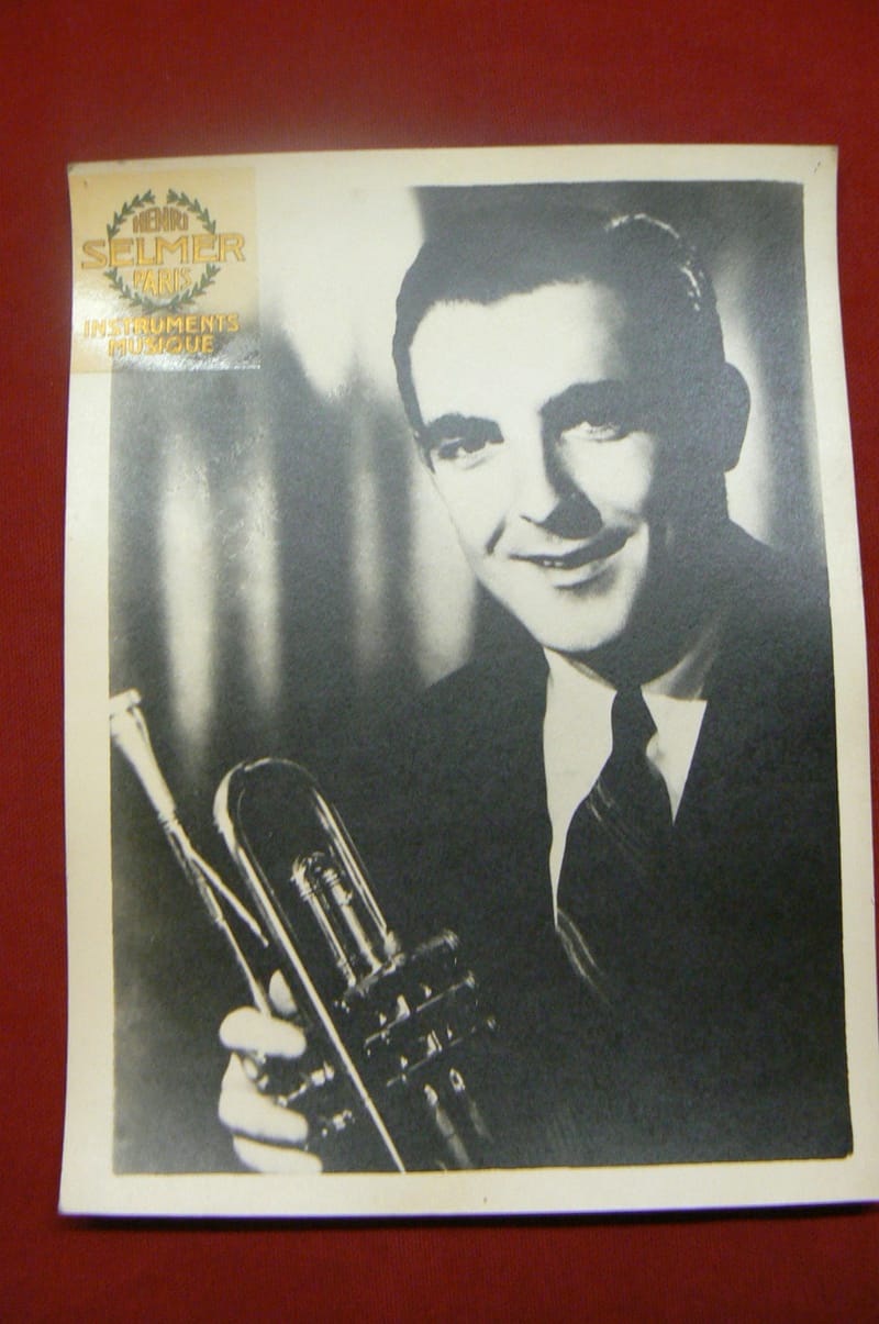 "Photographie Aimé BORELLI Trompettiste Musicien Années 50"
