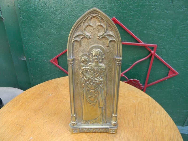 Bronze Max Le Verrier Vierge à l'Enfant en Bronze vers l'an 1525 Hauteur 34 cm