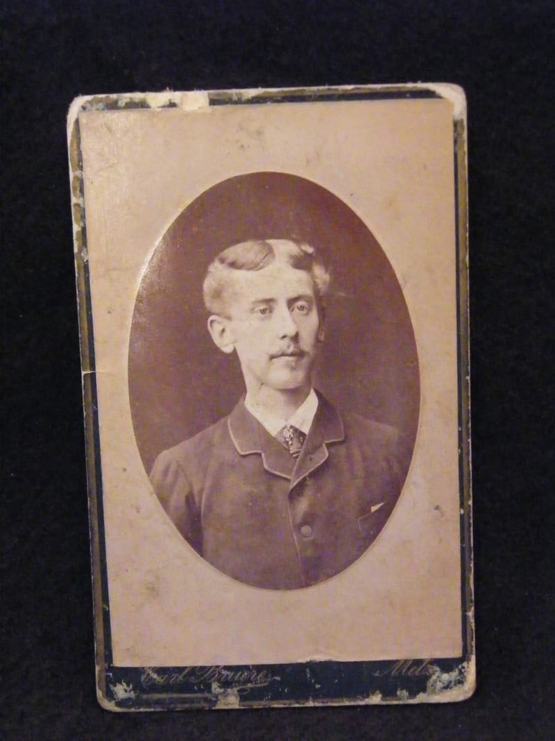 "Photographie CDV Homme Carl Bruère Metz XIX ème Siècle"