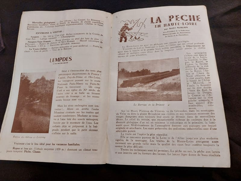 Haute Loire Guide Touristique Terre Vellave années 60 — vue 5