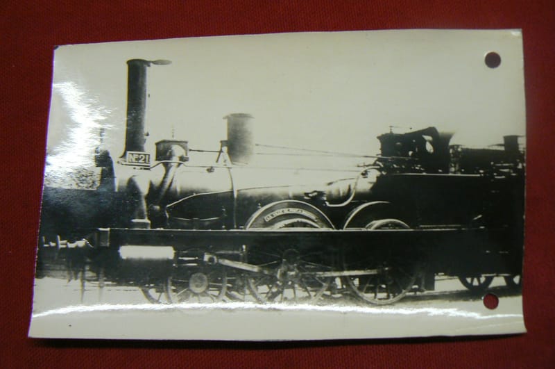 "Photographie Locomotive Vapeur La Ville de Pont à Mousson Démolie en 1910"