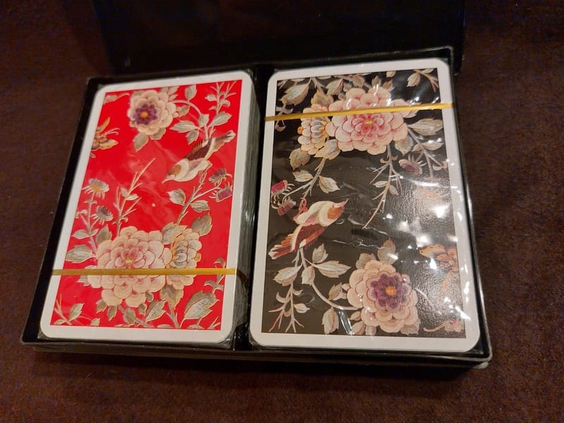 Cartes Chinese Birds Bridge Piatnik Austria en Boite — vue 2