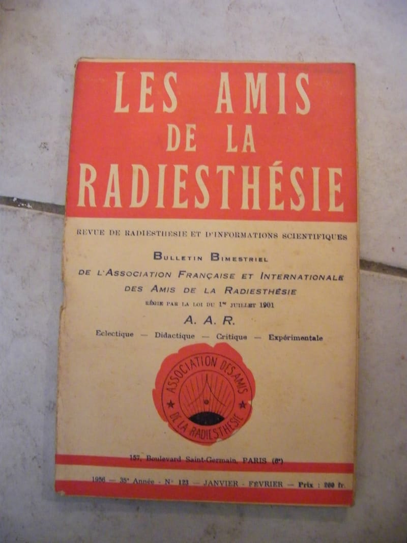 Les Amis de la Radiesthésie N°123 Janvier Février 1956