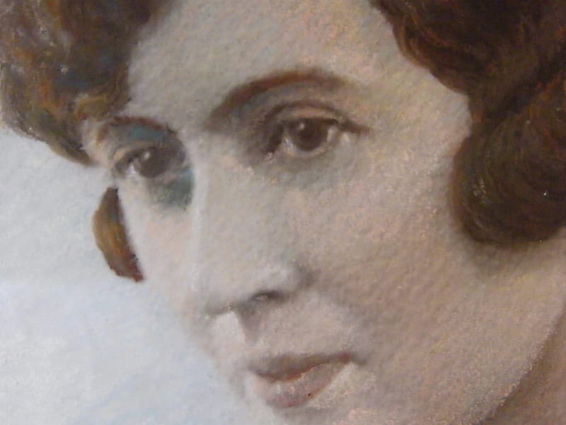 Femme années 30 Signé W Halm Forbach Pastel — vue 4