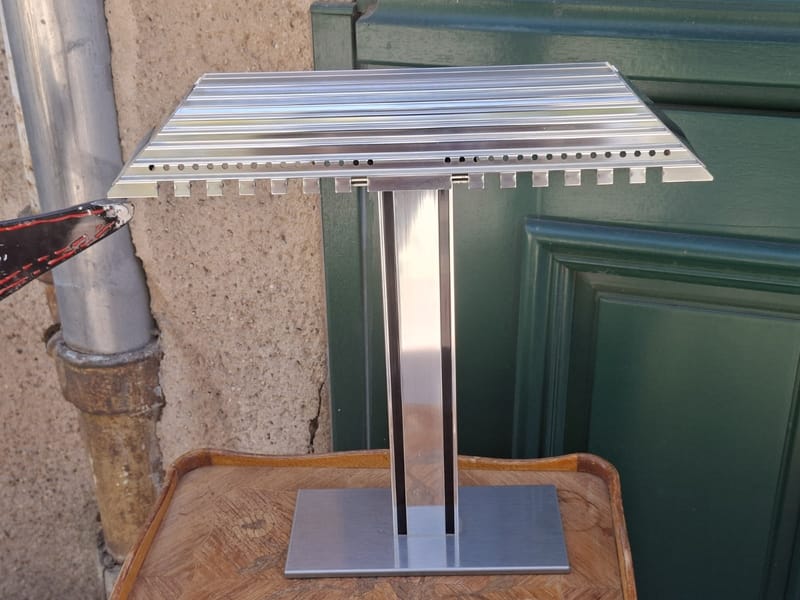 Aluminor Lampe Bureau Aluminium Art Déco Moderniste