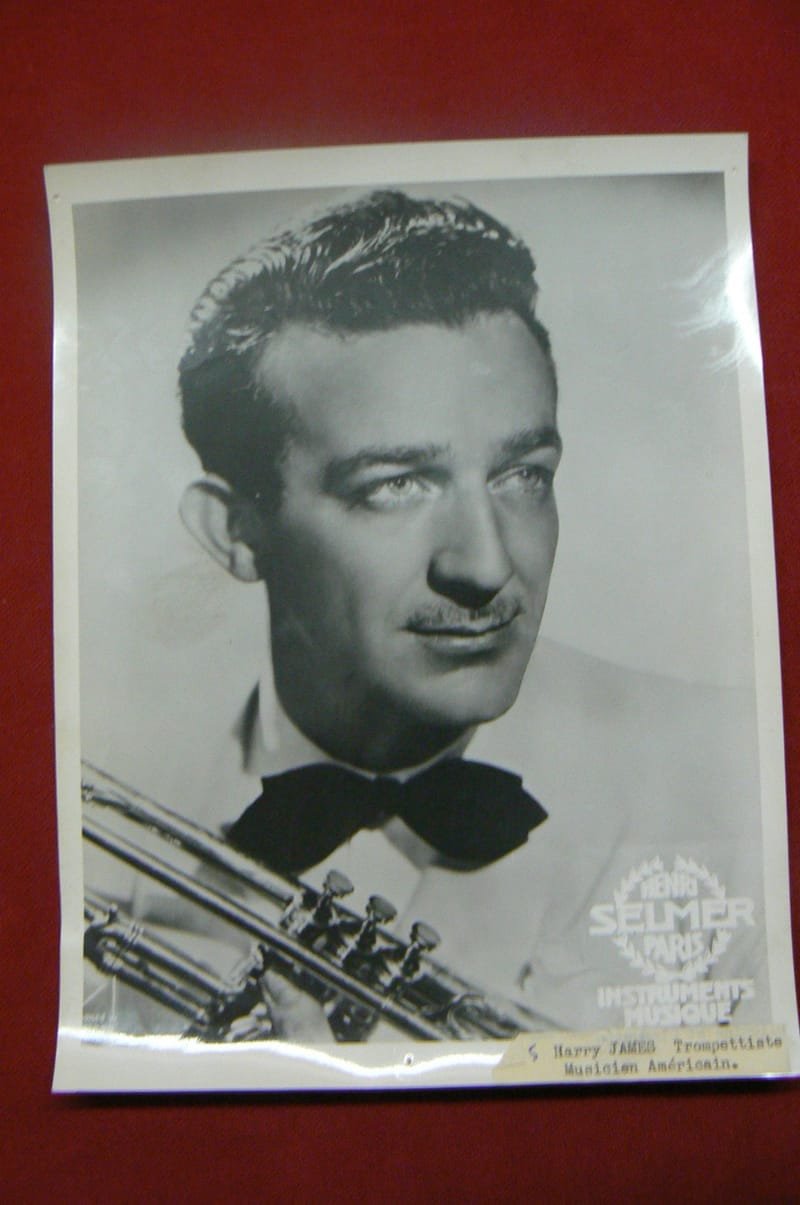 "Photographie Henri JAMES Trompettiste Musicien Américain Années 50"