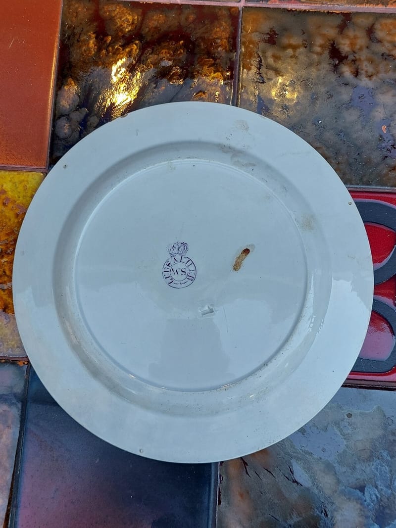 Assiette Vignette WS XIX ème siècle Poste aux Missions — vue 3