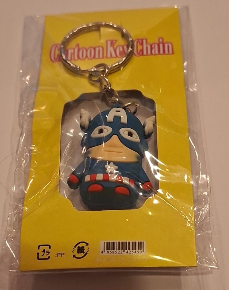 Porte Clé Captain America sous Blister Cartoon Key Chain