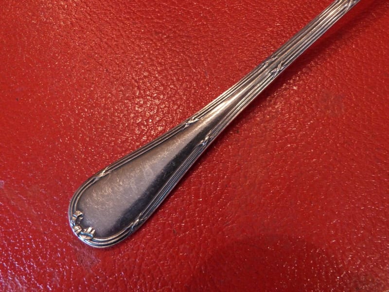 Christofle Cuillère Service Modèle Rubans Argent Plaqué Silver Louis XVI — vue 2