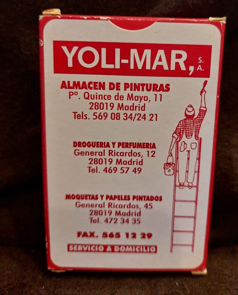 Cartes Jeu Yoli Mar SA Madrid Azahar