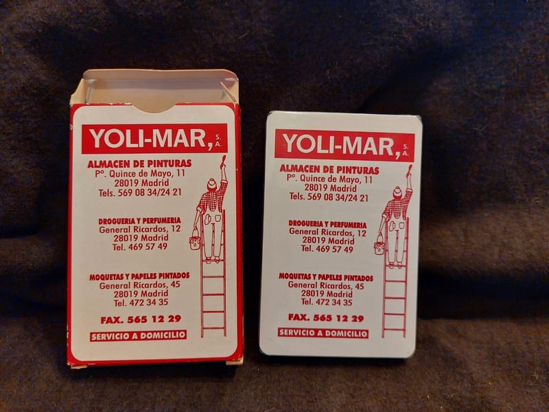 Cartes Jeu Yoli Mar SA Madrid Azahar — vue 3