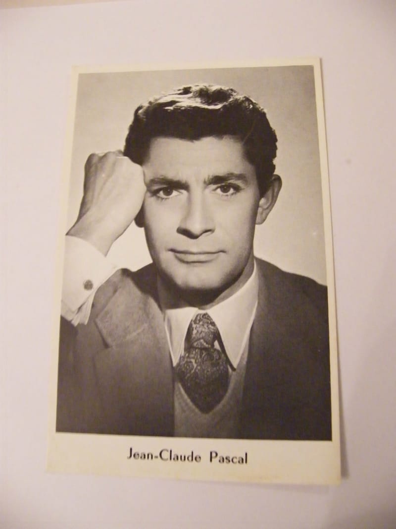 "Carte Photo Jean Claude Pascal  Biscottes Corvisart"