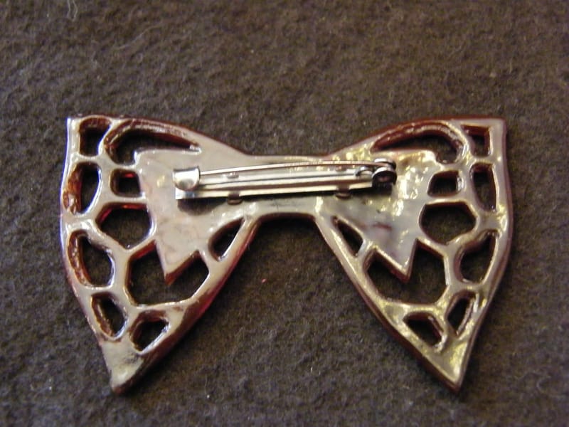 "Broche Noeud de Papillon Rhodoid Strass Pin's" — vue 2