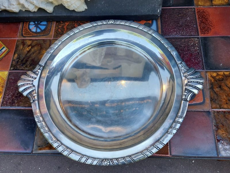 Plateau Argent Plaqué Silver Silber