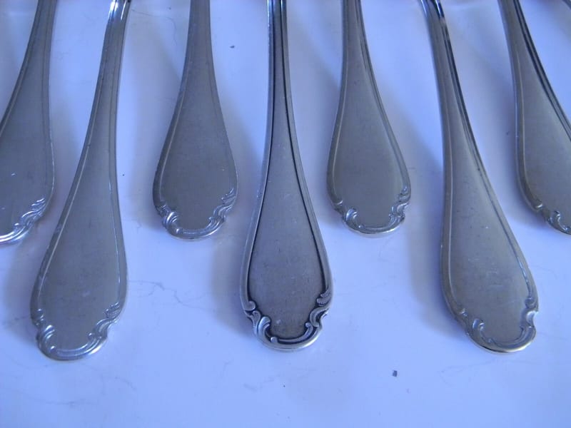Christofle Cuillères Table Argent Plaqué Modèle Pompadour Silver Silber 2 — vue 2