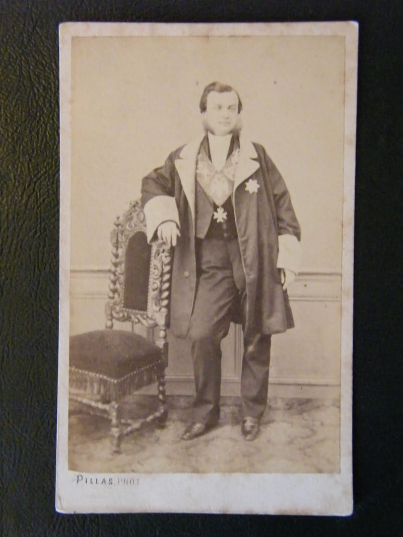 "Photographie Homme Décoré du Grand Ordre Russe Signée Candelot"