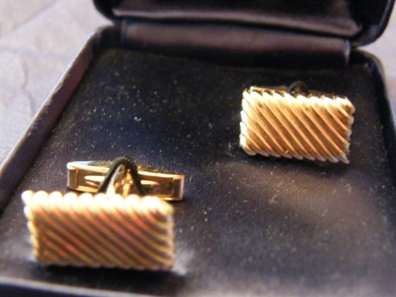 Or Plaqué Boutons Manchette Chatenoud