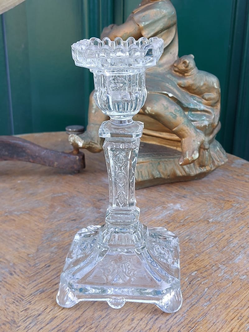 Vallerysthal Portieux Bougeoir Têtes Mascarons XIX ème siècle