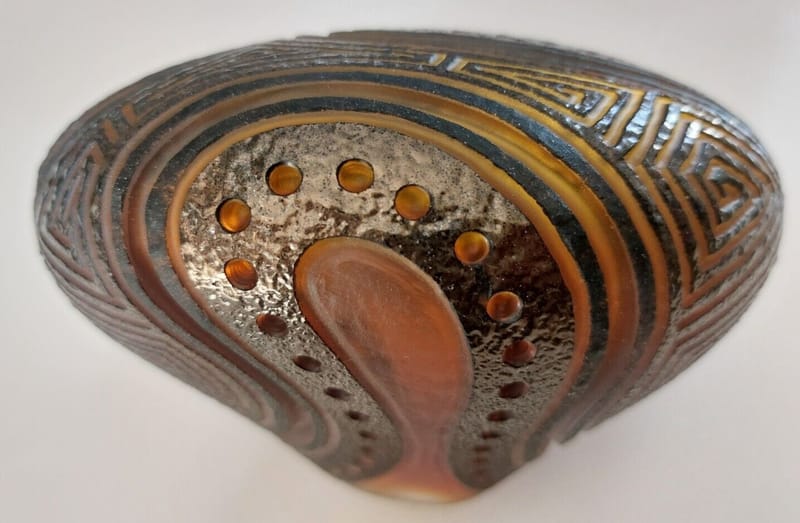 Gérald Vatrin Nancy Sculpture Verre dégagé Acide 2014 9/16