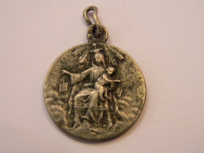 Argent Médaille Pendentif Argent Plaqué Jérusalem