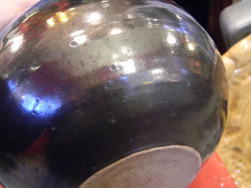 Céramique Vase boule céramique Signé signature à l'oxyde — view 5 of 6