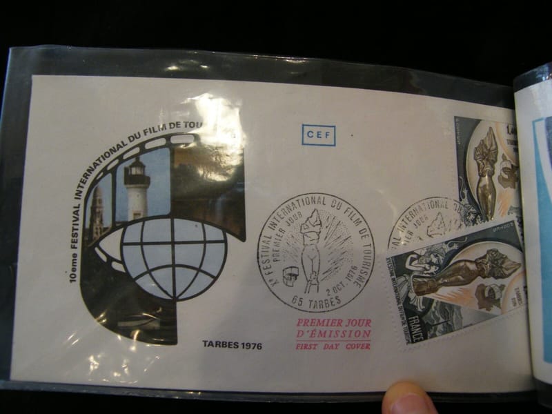 "Enveloppe 1er jour 10ème festival film tourisme 1976 + 1 timbre non oblitéré"