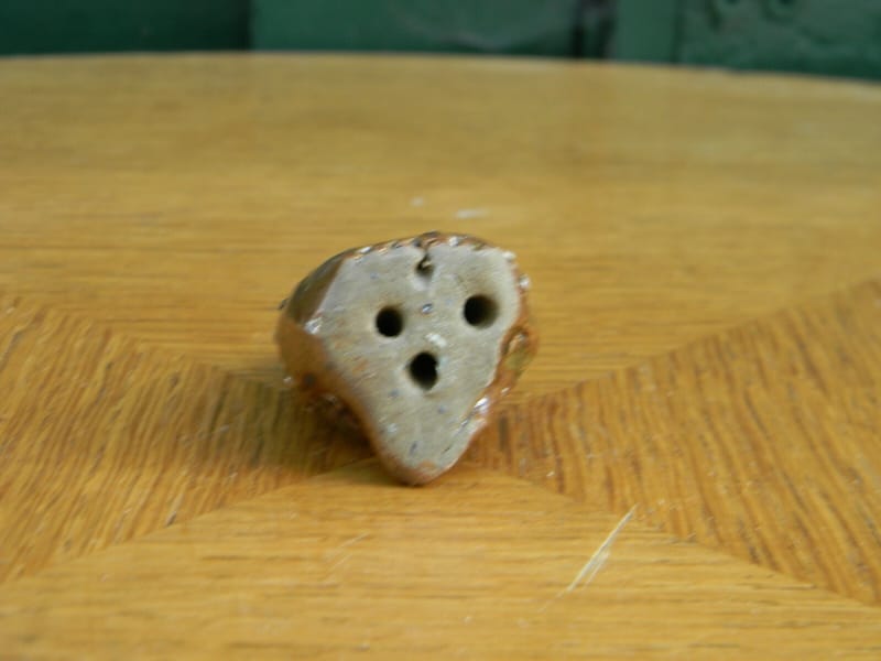 Hibou Chouette en Terre Cuite Vernissée Brune 5 cm — vue 5