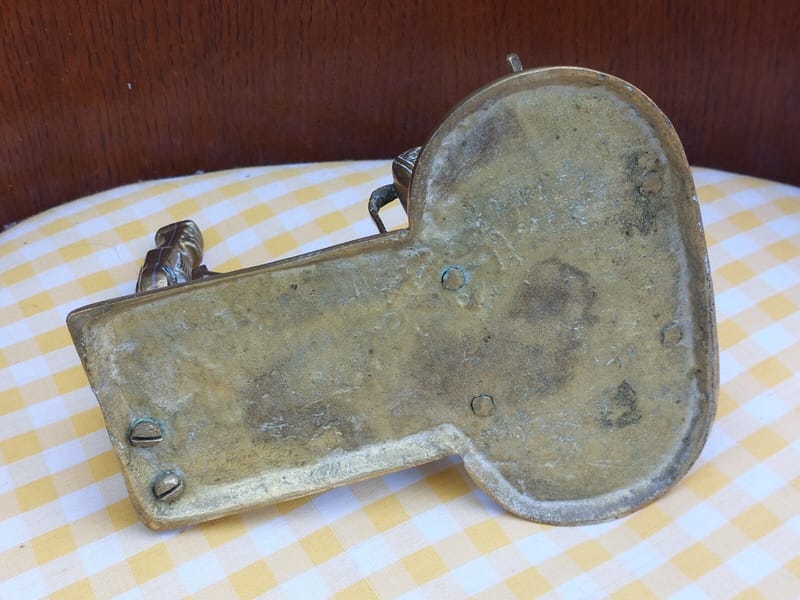 Lampe Huile Inde Vache Laiton ancienne — vue 9