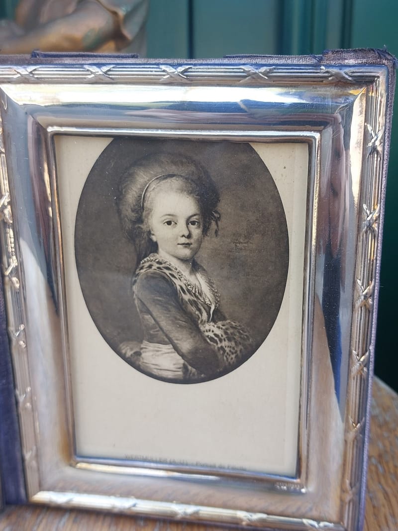 Cadre Photo Argent Massif Double Siver Silber Louis XVI — vue 2